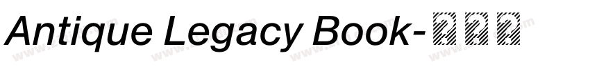 Antique Legacy Book字体转换